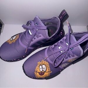 adidas Purple Kids Sneakers with Cartoon Design